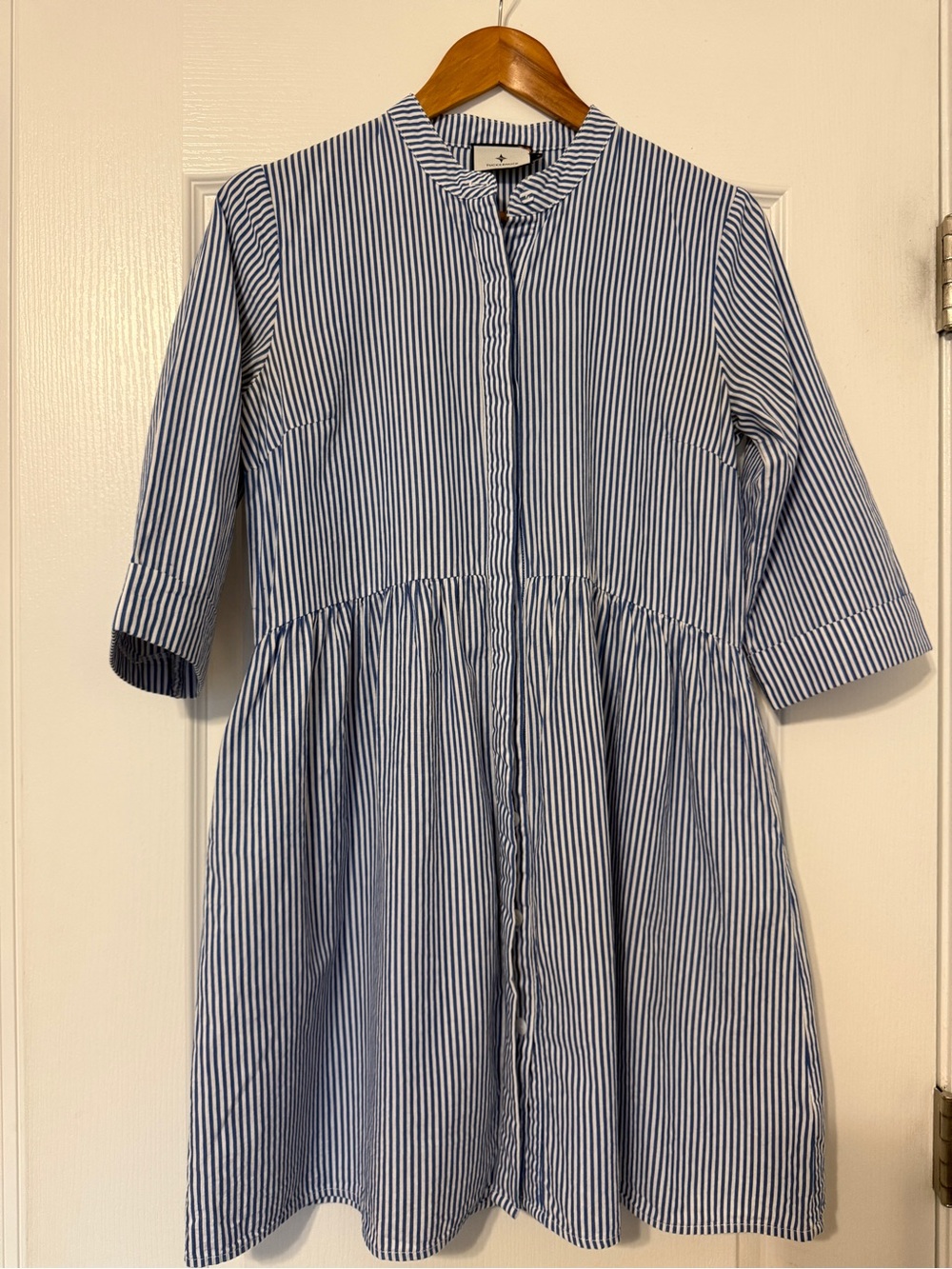 Tuckernuck Blue Striped Royal Shirtdress Sz. S